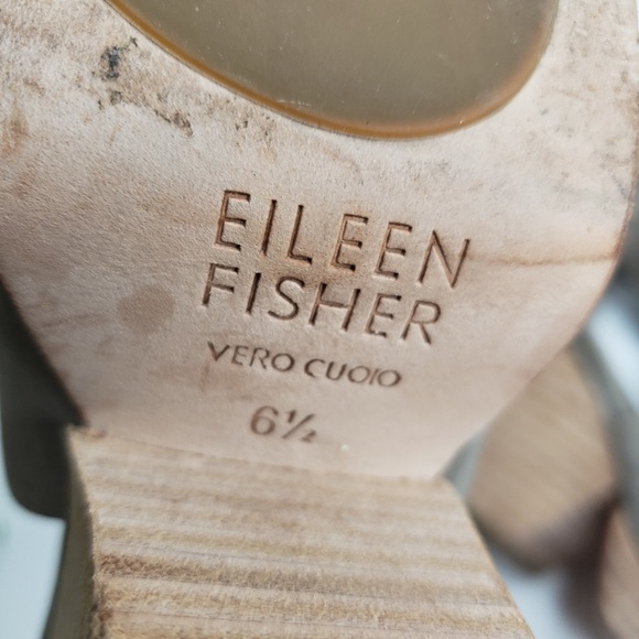Eileen Fisher Ellis Wedge Cross Over Sandal 6.5 - Picture 7 of 8